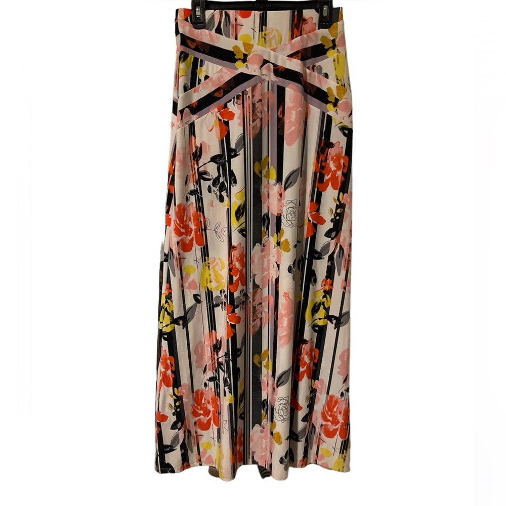 Beige by eci Floral Maxi Skirt
